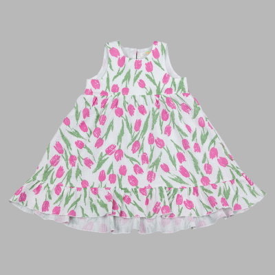 Платье Тюльпаны Чуди Кидс 572526Ц2 белый 01